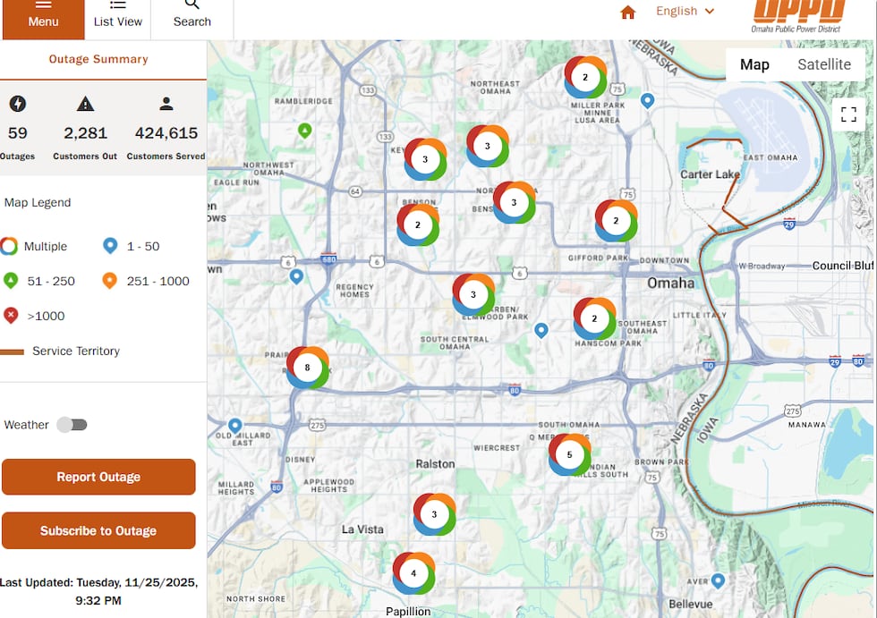 OPPD Power Outage Today: Thousands Without Power as Omaha Public Power District Crews Respond to Severe Weather Damage Across Nebraska
